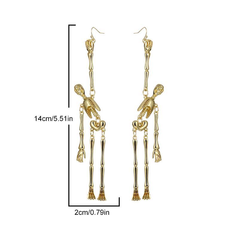 🎃HALLOWEEN🎃Punk Skeleton skull earrings