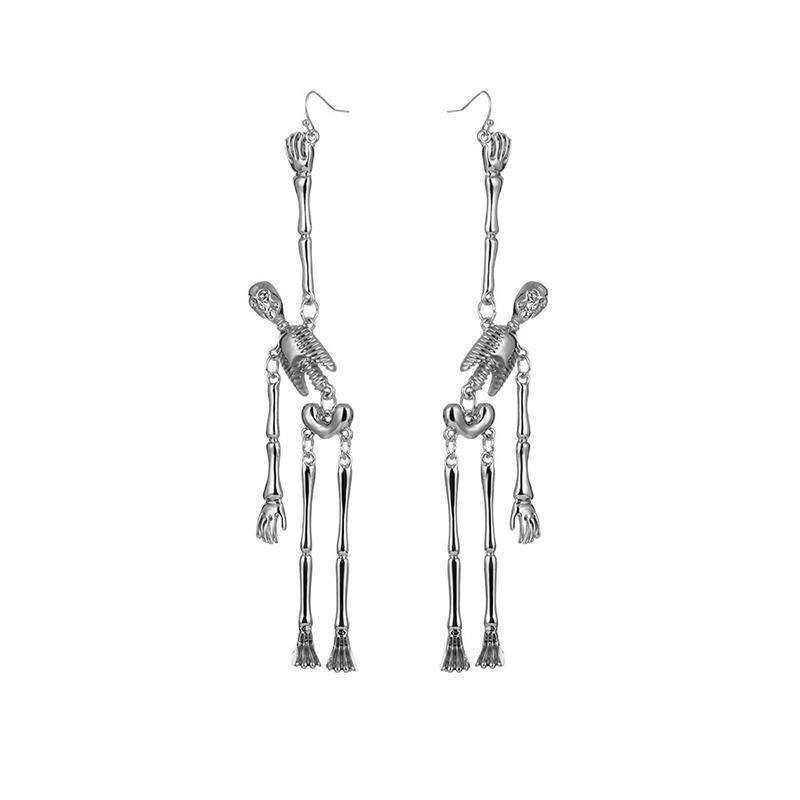 🎃HALLOWEEN🎃Punk Skeleton skull earrings