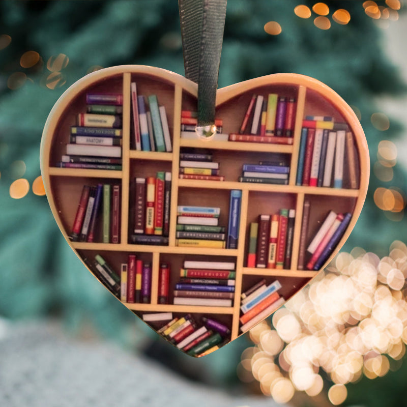Christmas Cute Heart-shaped Bookshelf Decoration(Gift Package)