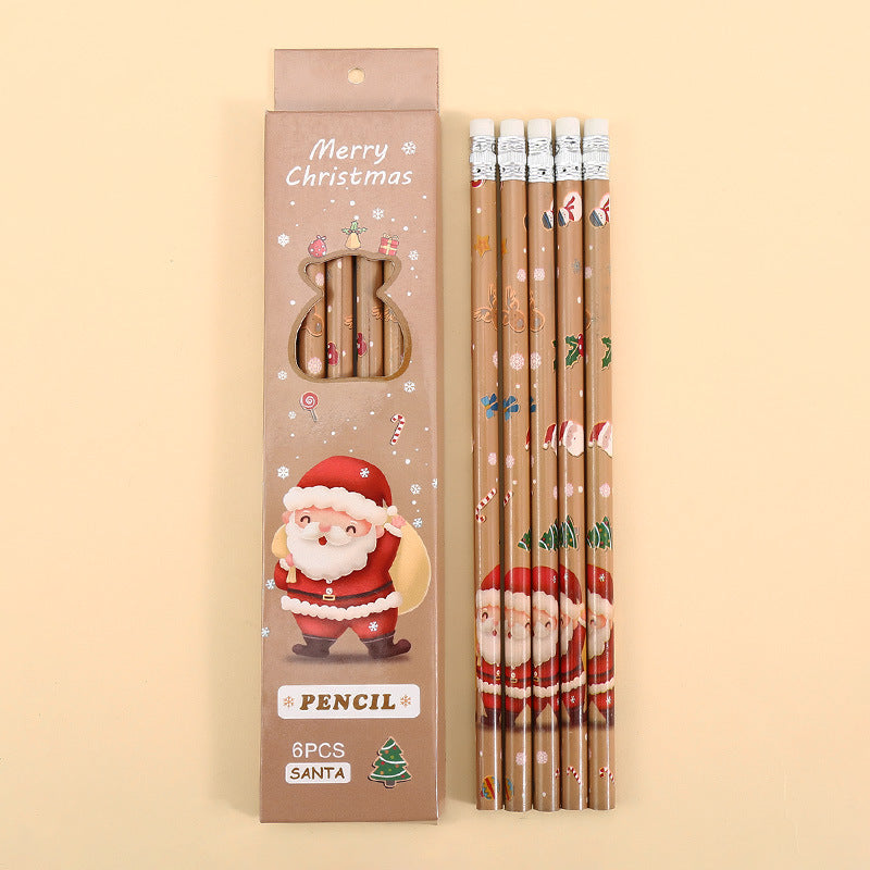 Christmas Pencils with Erasers