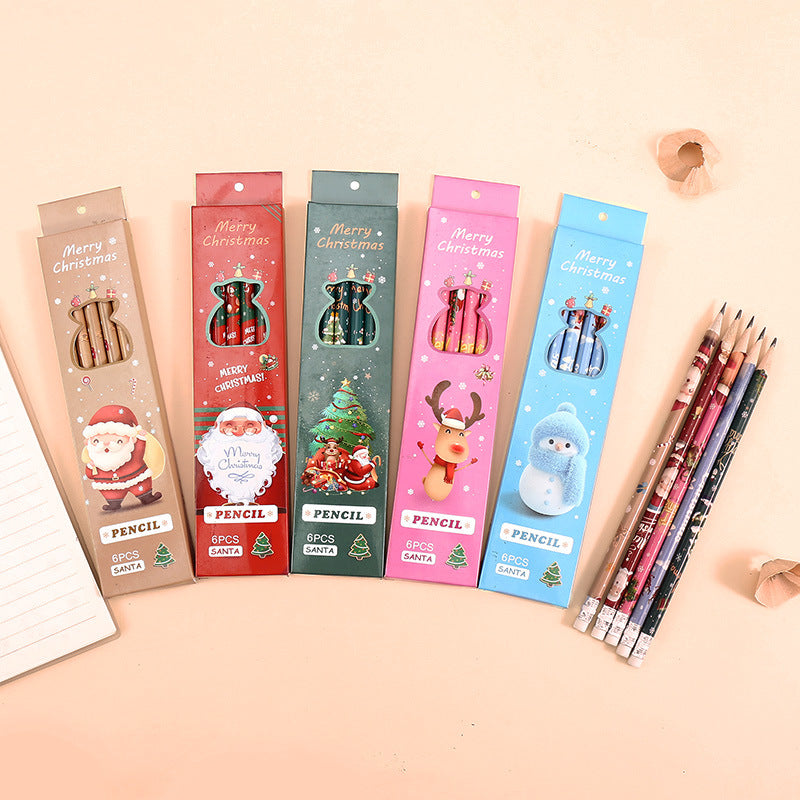 Christmas Pencils with Erasers