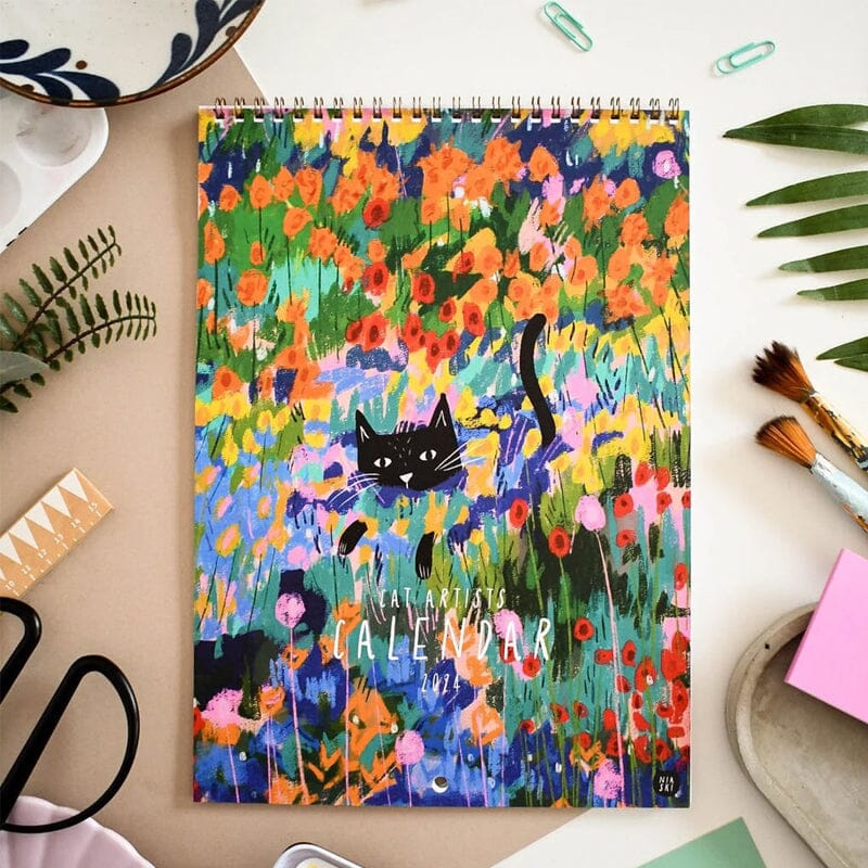 2024 Cats in Art Wall Calendar