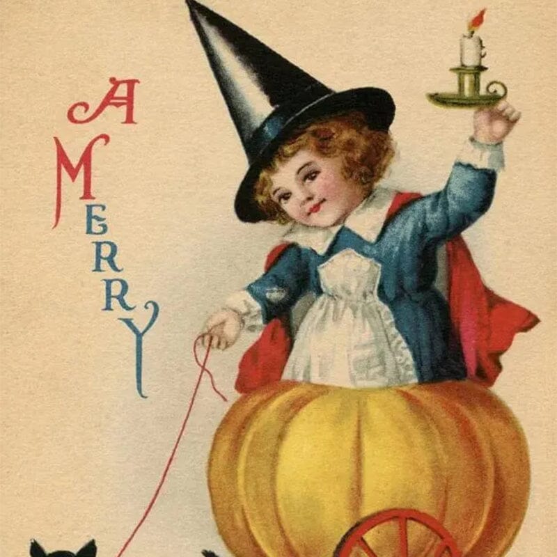 Vintage Halloween Postcard (24 pcs)