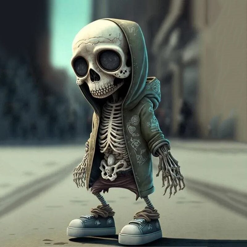 Halloween Cool Skeleton Figurines