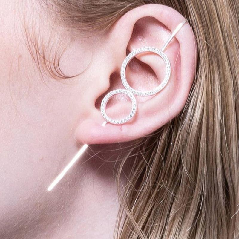 Double Circle Hook Earring
