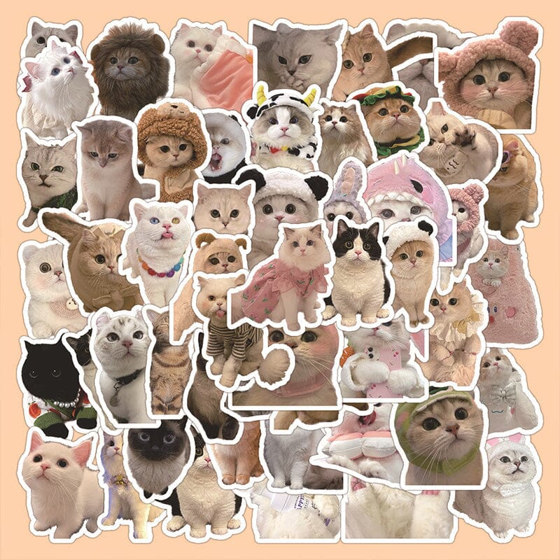 60pcs Cute Aesthetic Cartoon Stickers