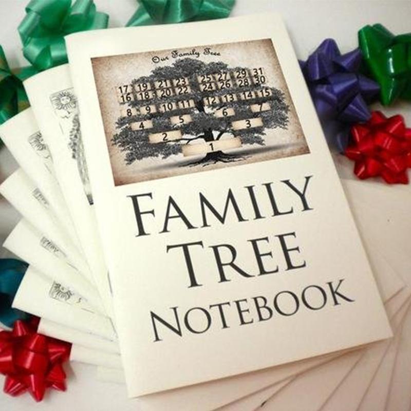 Christmas Family Tree Notebook - Memories Of Ancestors