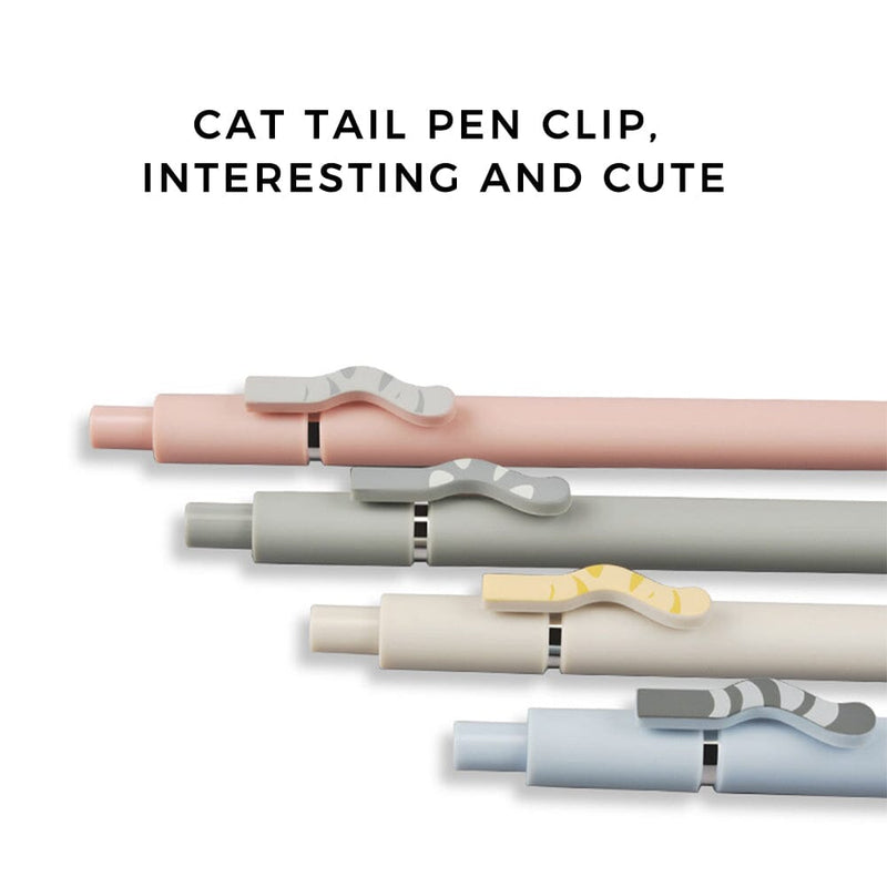 4 pcs Cute Ballponit Pens of Cat Pattern