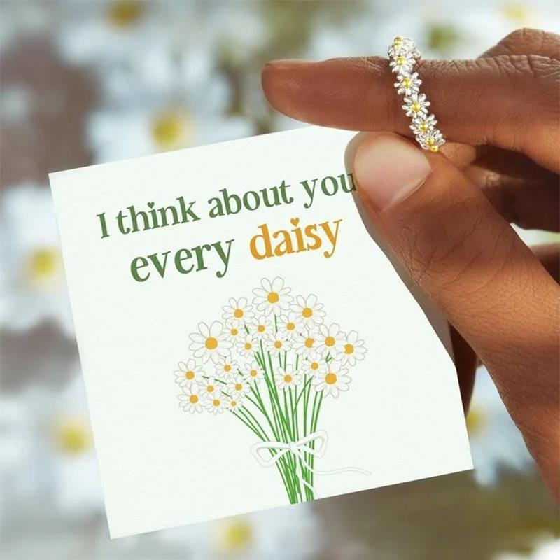 Adjustable Daisy Ring