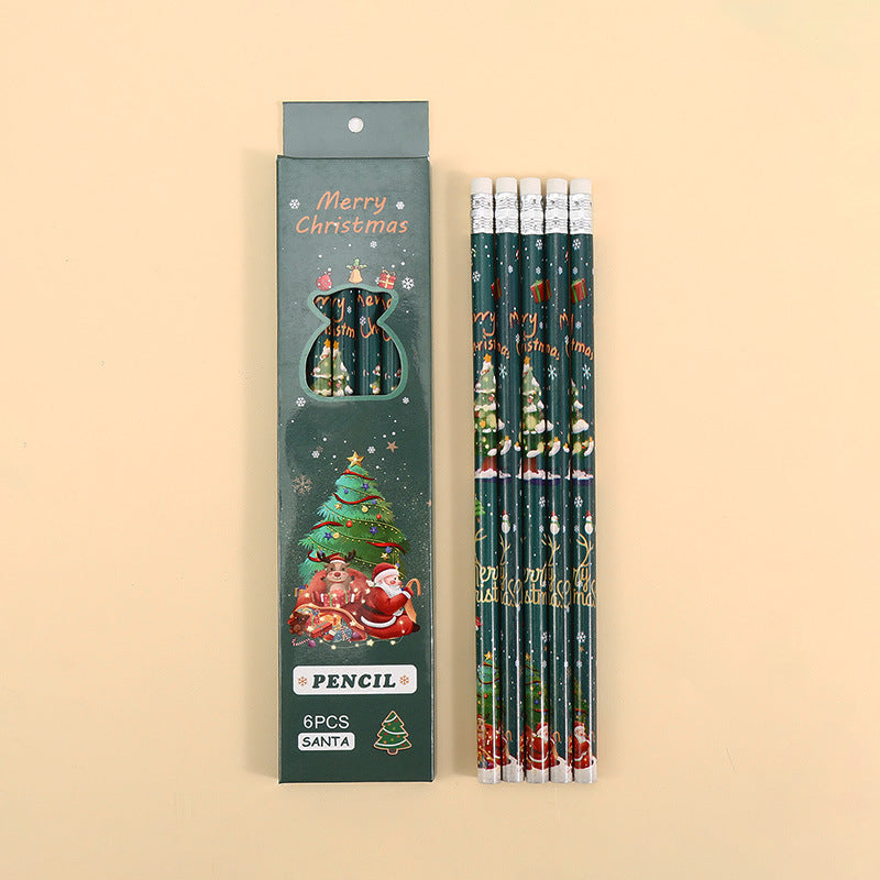 Christmas Pencils with Erasers