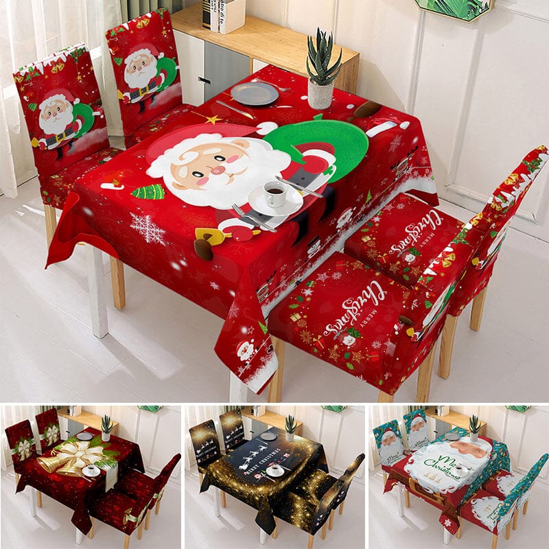 🎅EARLY CHRISTMAS SALE🎅 Christmas Tablecloth Chair Cover Decoration