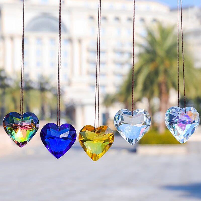 Hanging Heart Suncatcher Prism Crafts