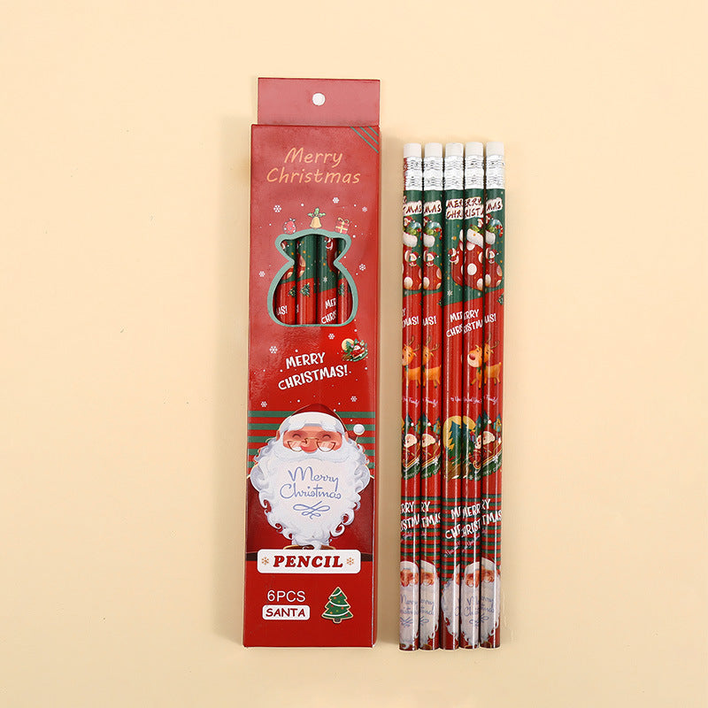 Christmas Pencils with Erasers