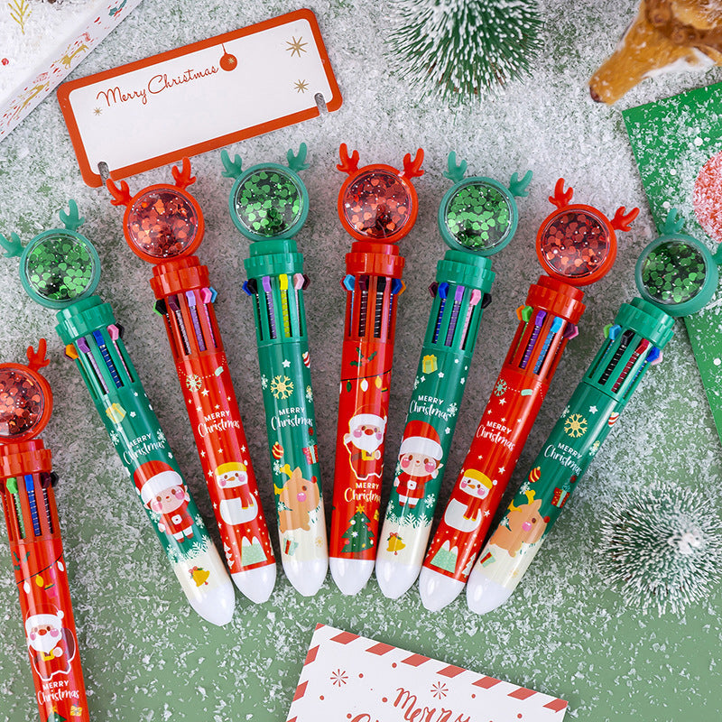 Cute Christmas Glitter Ballpoint Pens