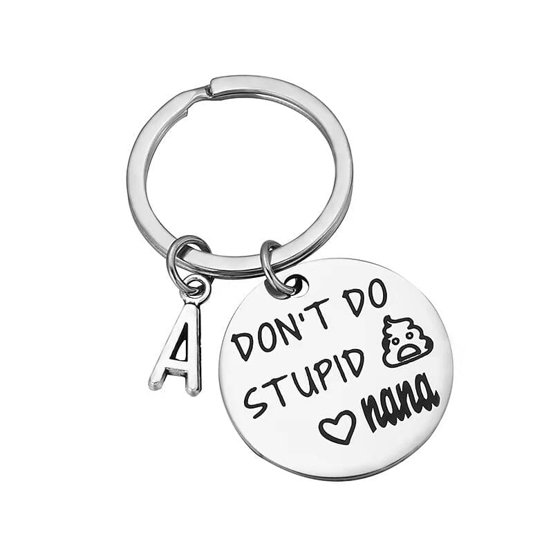SANK® Personalized Don't Do Stupid Things Keychain