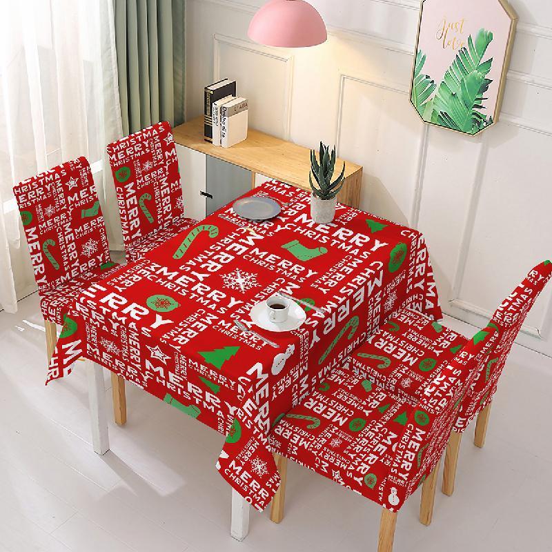 (🎅Early Xmas Sale🎅) Christmas Tablecloth Chair Cover Decoration