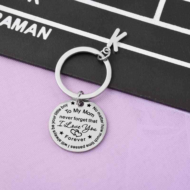 SANK® To My Dad/Mom Keychain (letter pendant)