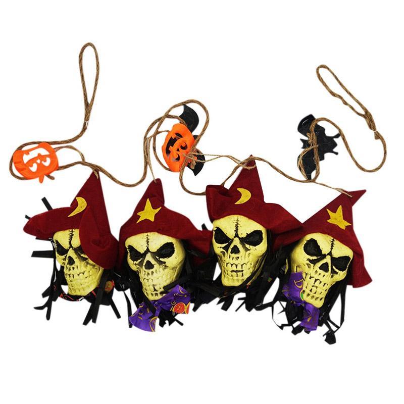 Halloween Decoration Skull String Pendant