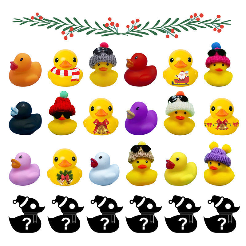 Christmas Advent Calendar - 24 Rubber Ducks for Kids