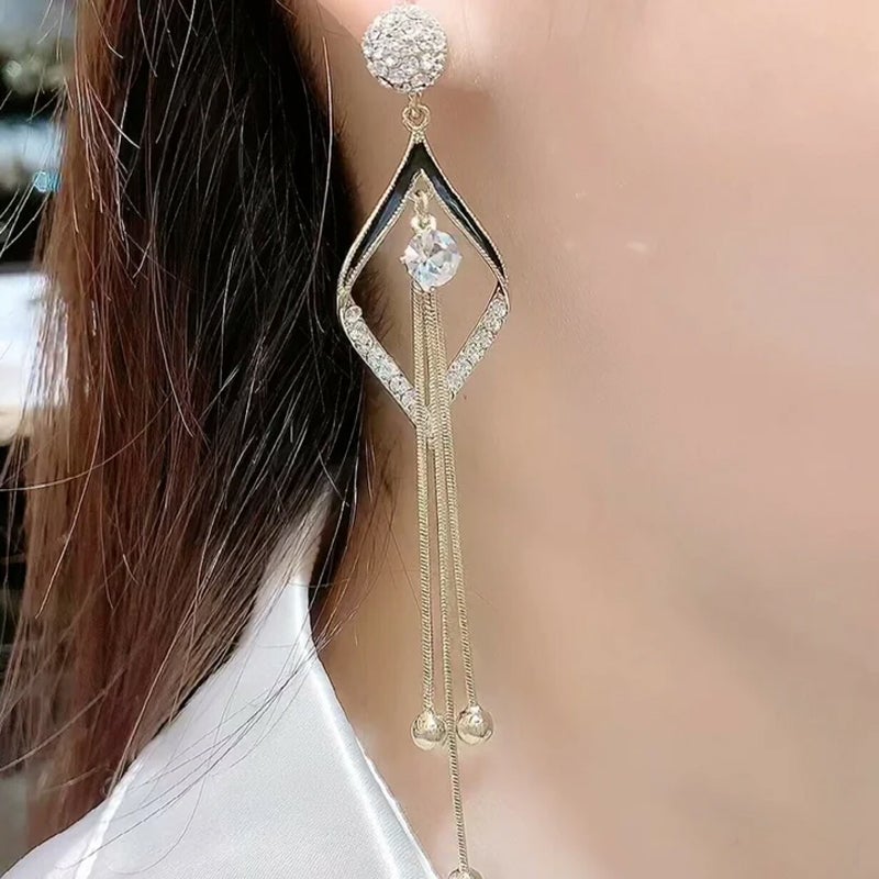 Kaleie™ Geometric tassel earrings