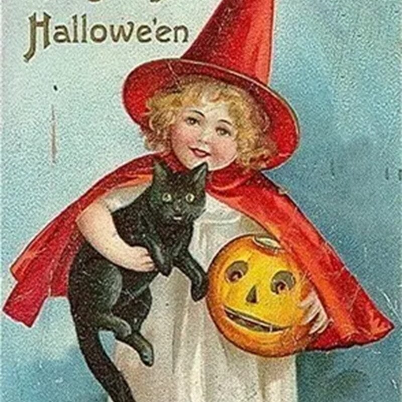 Vintage Halloween Postcard (24 pcs)