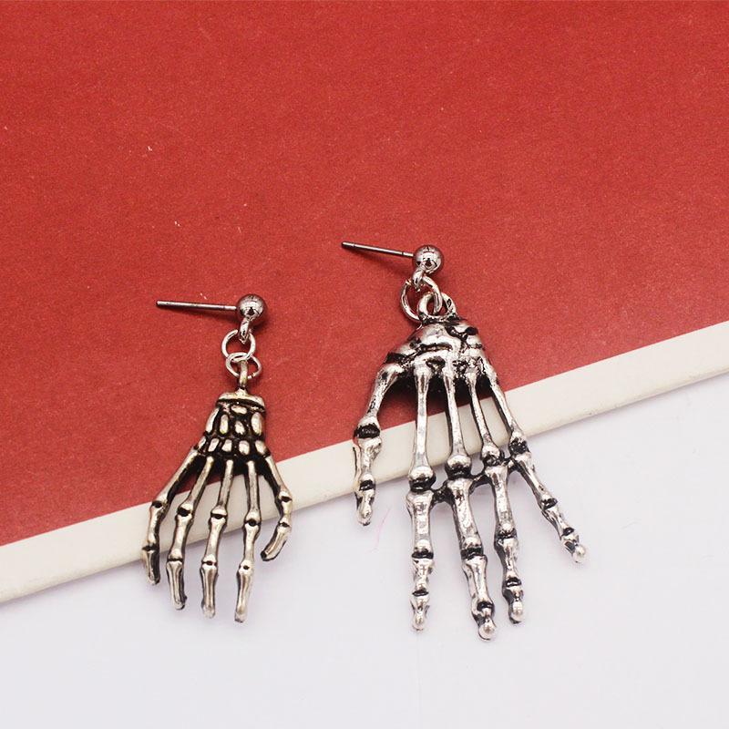 🎃HALLOWEEN🎃Women's Asymmetric Skull Hand Earrings