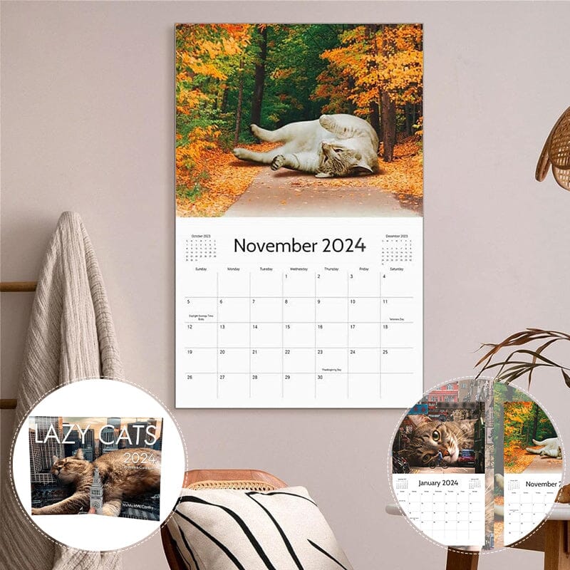 2024 Lazy Cats Calendar