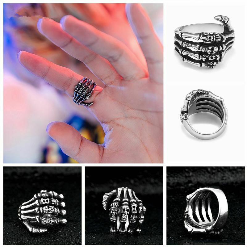 🎃HALLOWEEN🎃Punk Style Skull Finger Ring