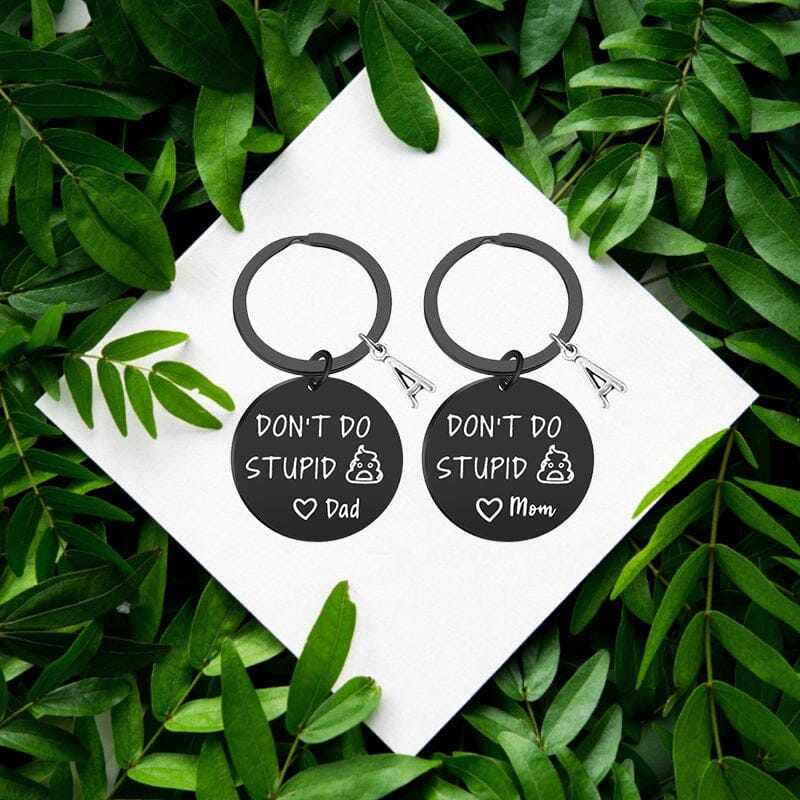 SANK® Don't Do Stupid Things Keychain(Black)