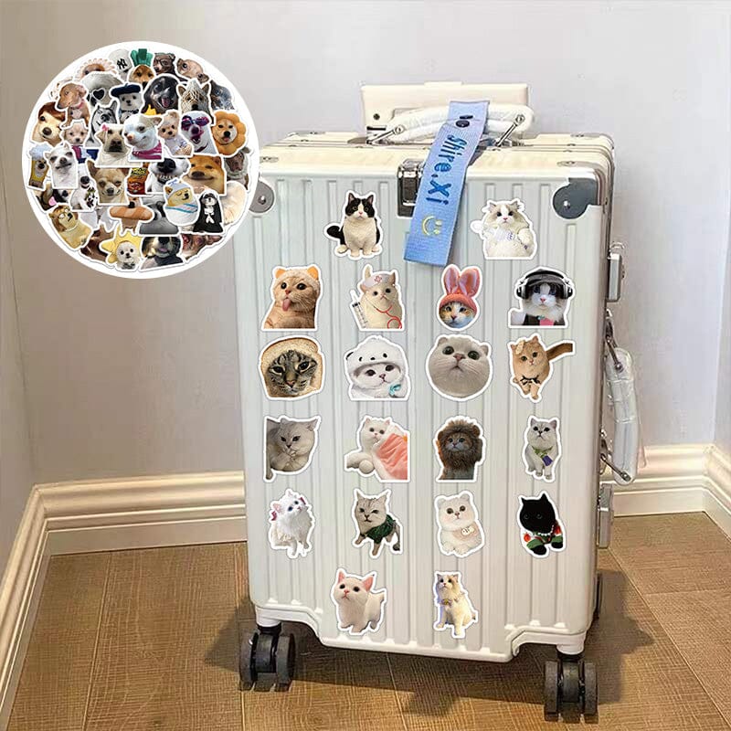 60pcs Cute Aesthetic Cartoon Stickers