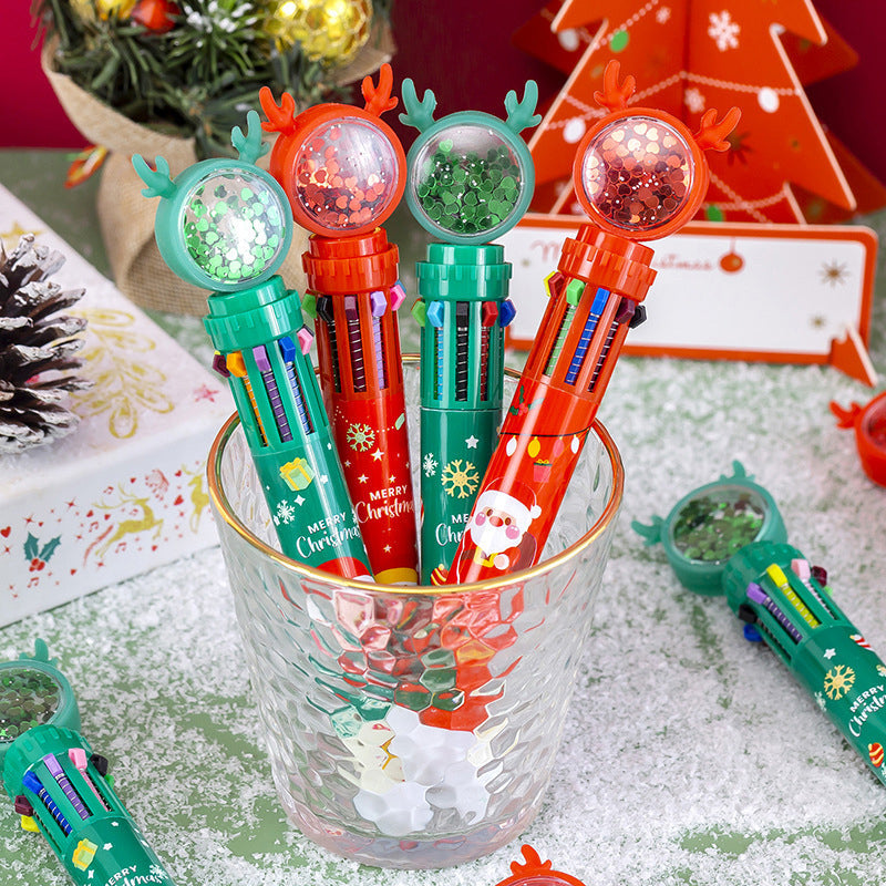 Cute Christmas Glitter Ballpoint Pens