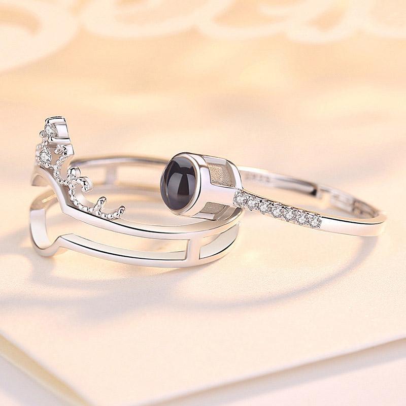 S925 Silver Ring, Bracelet And Puzzle Jewelry Box
