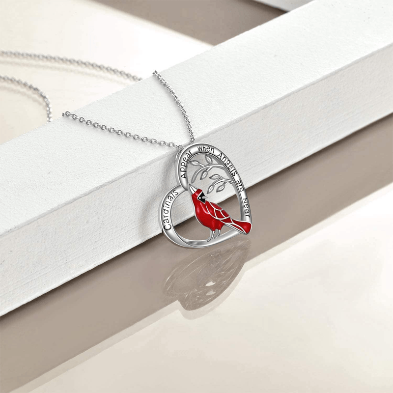 Sank®Cardinal Heart Pendant Necklace