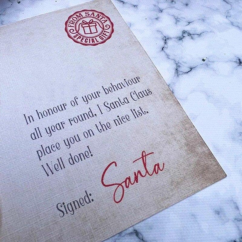 Christmas Eva medal with greeting cards