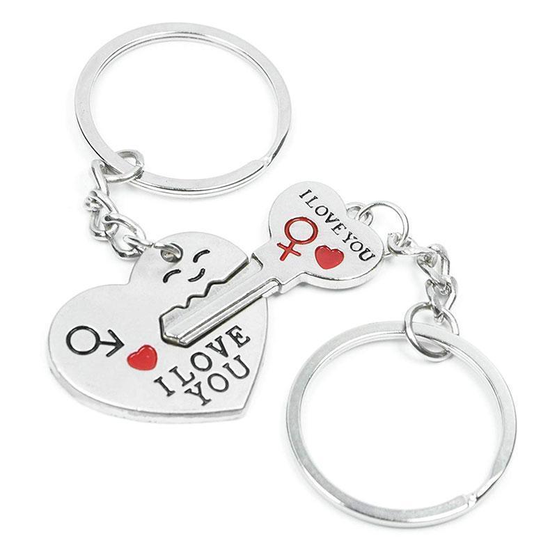 “I LOVE YOU” Necklace / Key Chain (1 Pair)