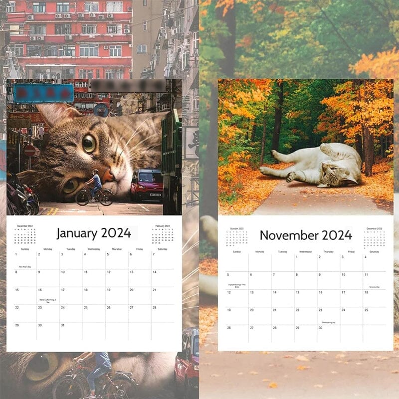 2024 Lazy Cats Calendar
