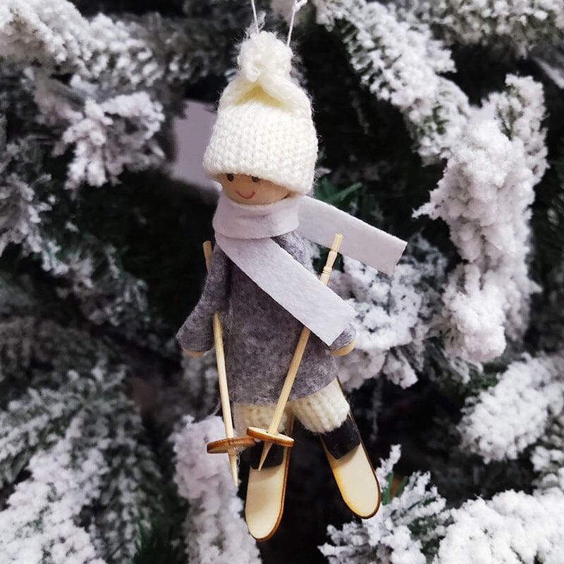 Christmas sale Nonwoven Ski Pendant