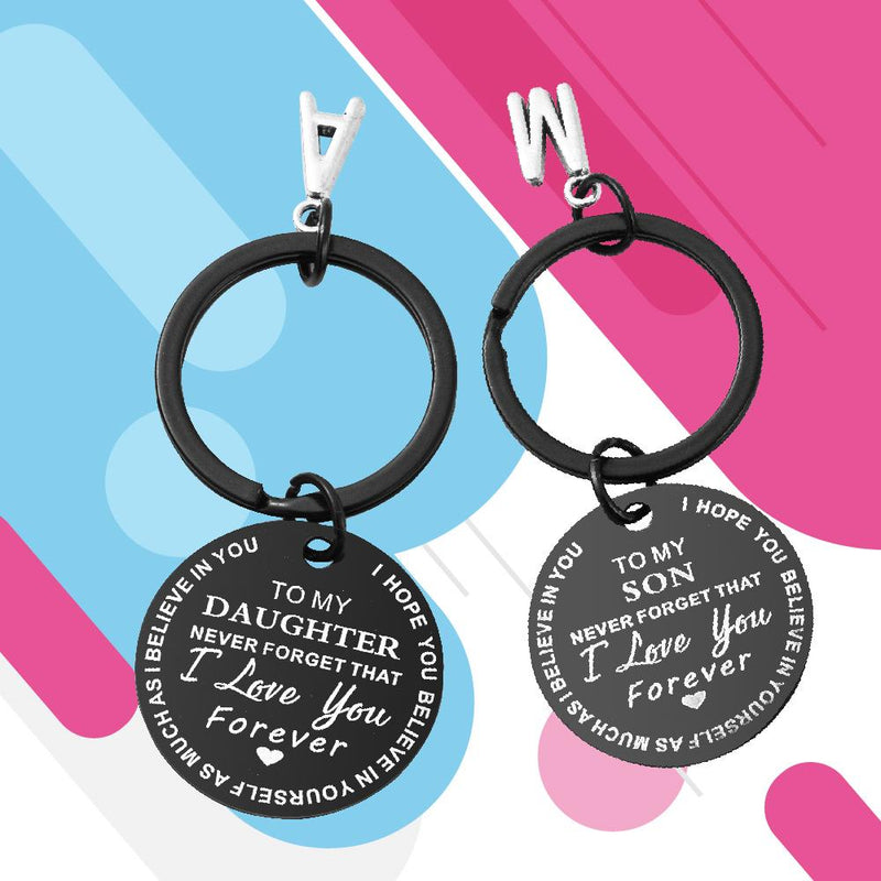 SANK® To My Son/Daughter Keychain (BLACK)