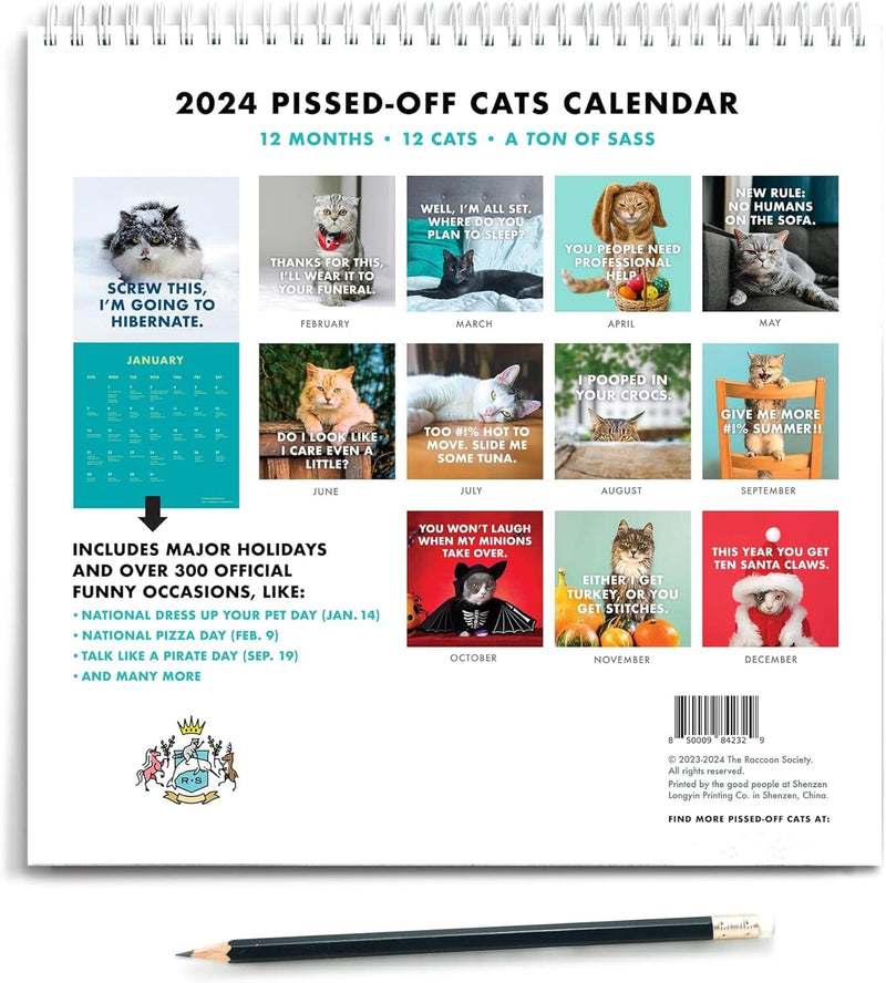 2024 Pissed-Off Cats Calendar