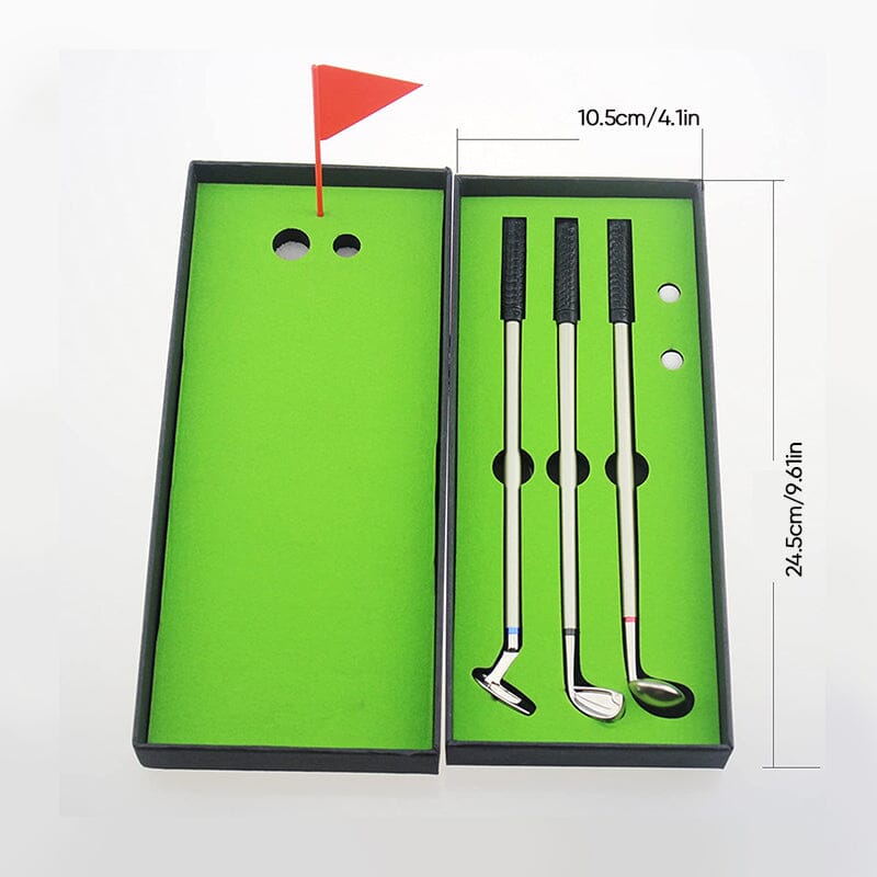 Funny gift Mini Desktop Golf Set with 3 pens