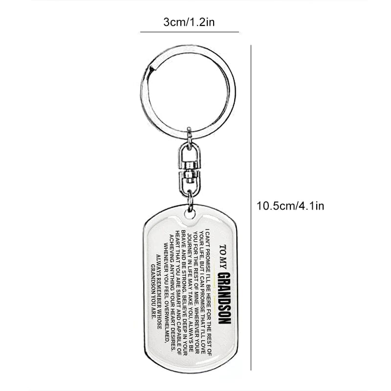 🎁Perfect Christmas Gift to Grandson Keychain