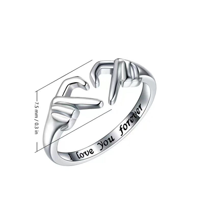 ‘I Love You Forever’ Heart Ring