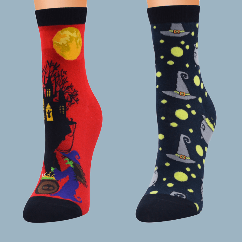 Halloween Style Socks (6 Pairs)