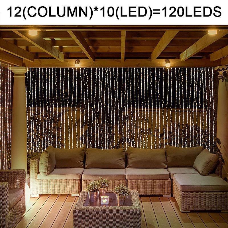 🎃HALLOWEEN🎃Twinkle Star 300 LED Window Curtain String Light