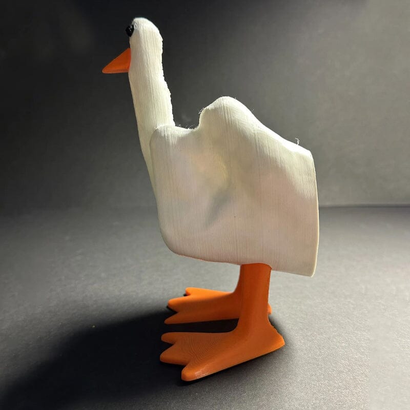 Funny Middle Finger Duck Resin Ornament