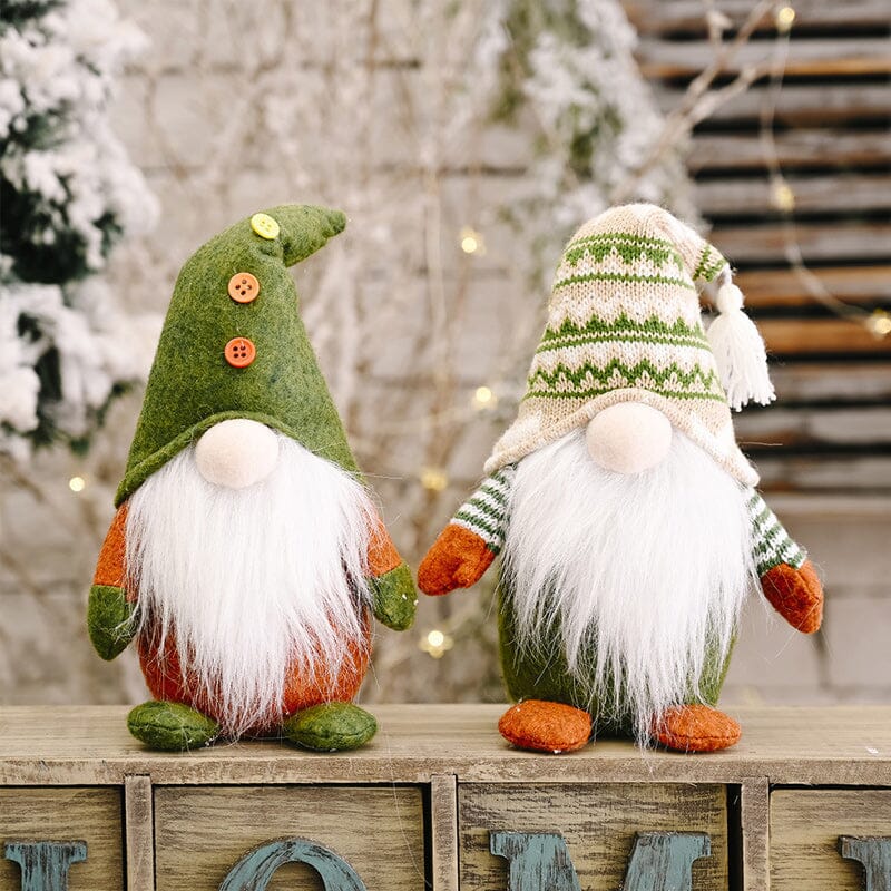 🌲Christmas Green Faceless Old Man Elf Figurine