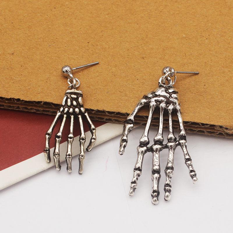 🎃HALLOWEEN🎃Women's Asymmetric Skull Hand Earrings