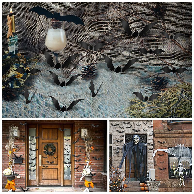 🎃HALLOWEEN🎃Scary Bats Wall Sticker（12pcs）