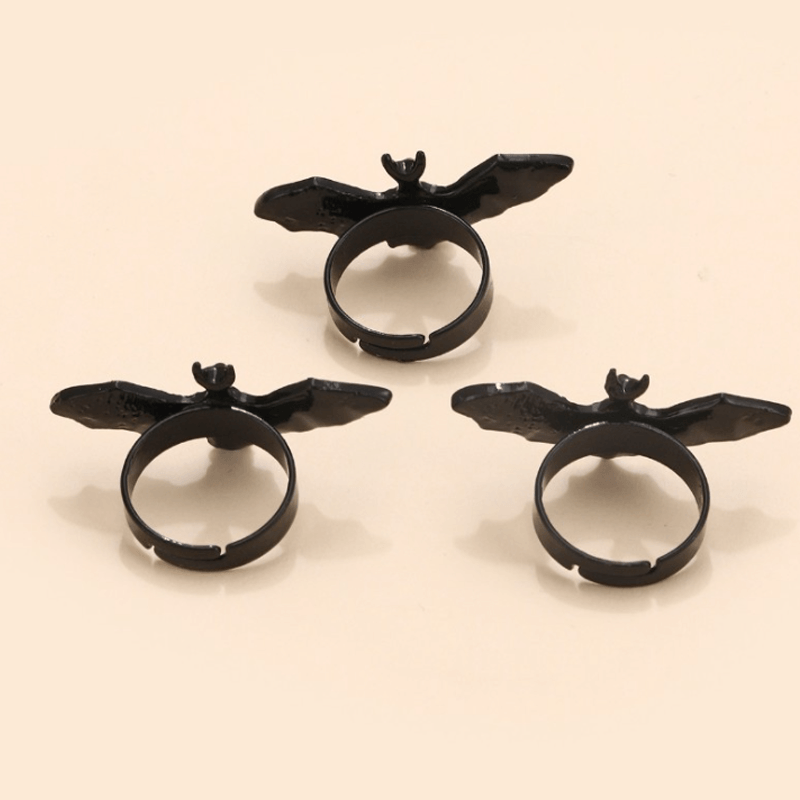 🎃HALLOWEEN🎃Adjustable Gothic Bat Ring