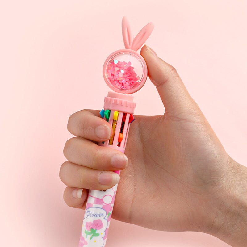 10 Colors Cartoon Rabbit ballpoint Pens